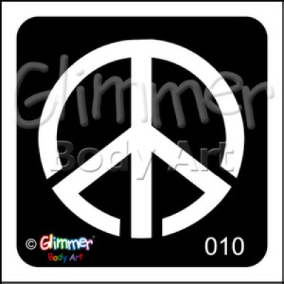 Glitter tattoo 010 Peace Pack Of 5  Glitter tattoo 010 Peace Pack Of 5